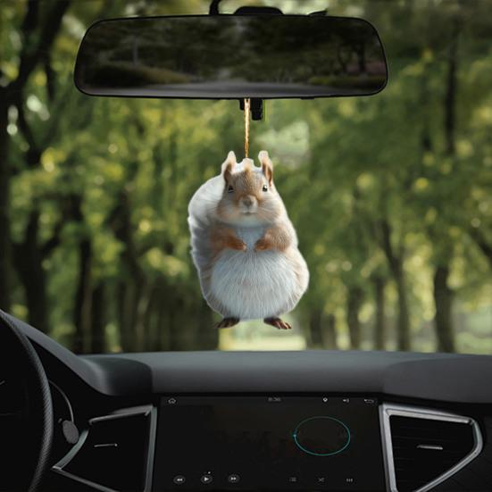 Милая белка акриловый кулон подвесное украшение с шнурком очаровательное животное — фото 8