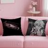 classic anime Mirai Nikki Cushion Cover Soft  EasyWash Pillow Case  Versatile for Couch Bed Travel and Office