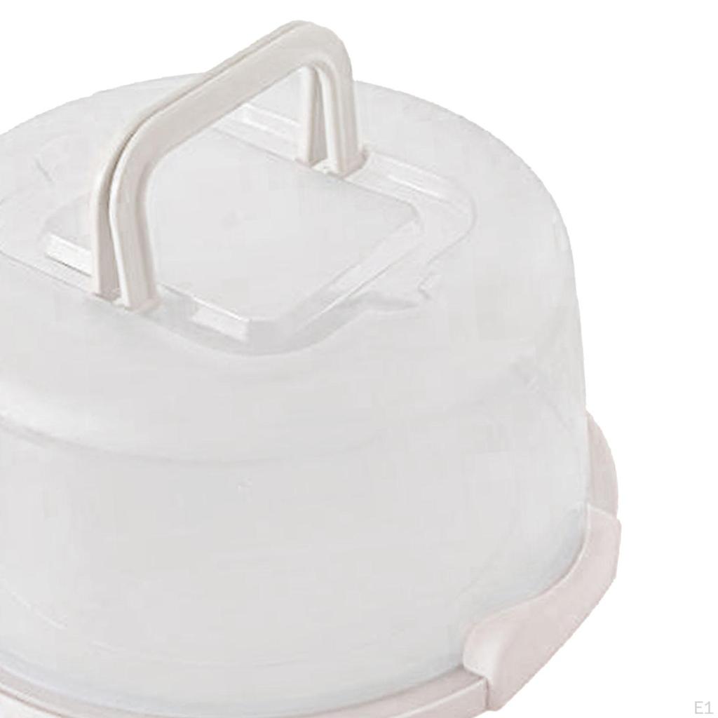 Nádoba na dort Úložná Narozeninová s víkem a rukojetí Držák na muffiny pro muffiny,