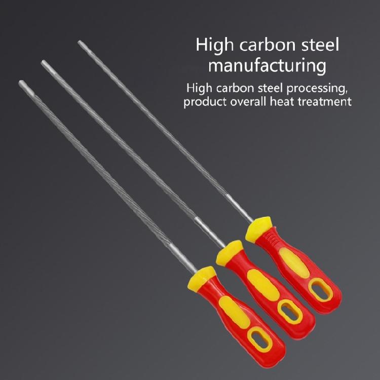 3pcs 11.22inch Long Chainsaw Sharpening Files, Saw Chain Files Sharpener Perfect for Woodworkers and Enthusiasts