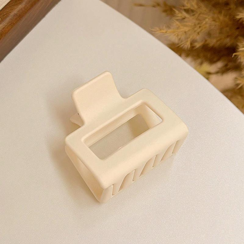 4pcs Frosted Rectangular Hairpin Half Hair Clip on The Back of The Head in Autumn and Winter Shark Clip Simple