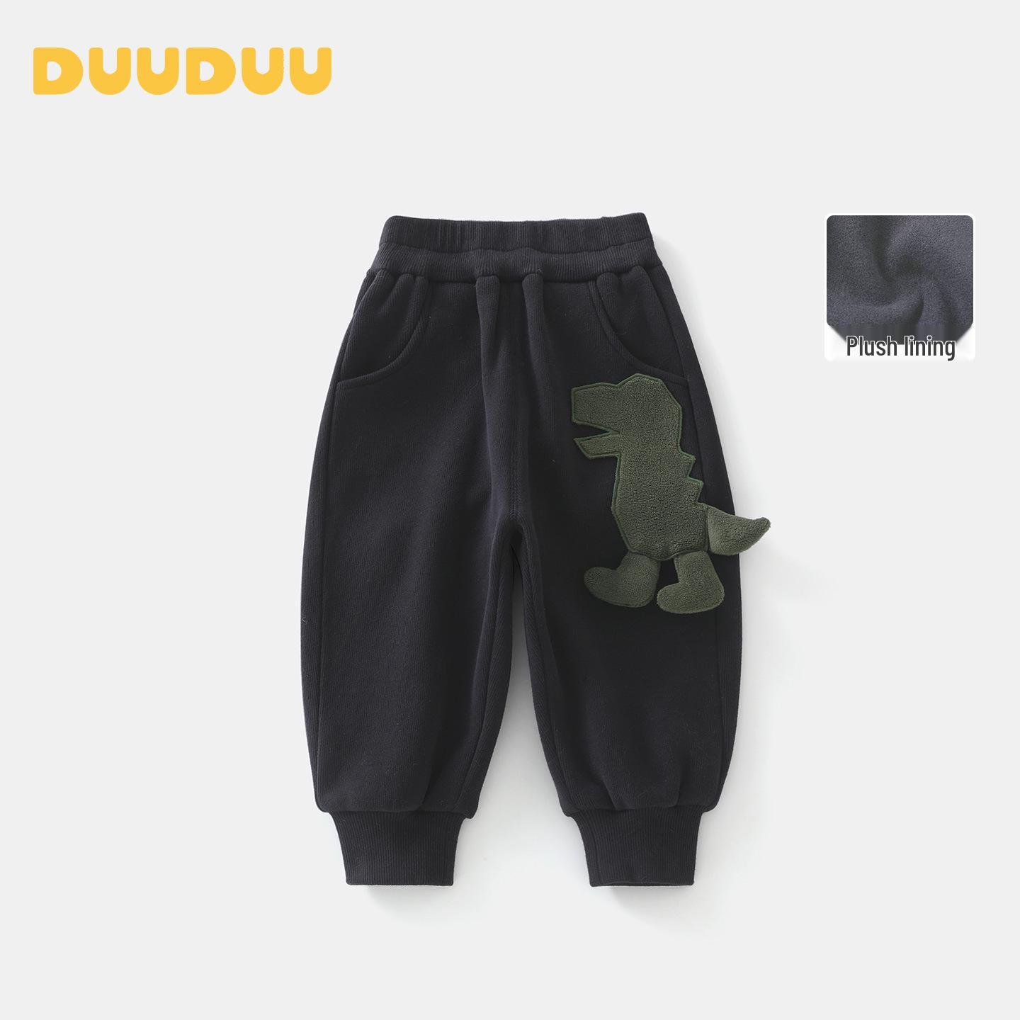 DUUDUU 2025 Baby Warm Fleece-Lined Casual Pants - Infant & Toddler Sports Style 80cm