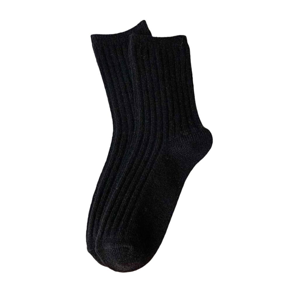 1 Pair Thicker Warm Thermal Crew Socks Comfortable Wool Socks Fashion Knitting Socks Women Girls