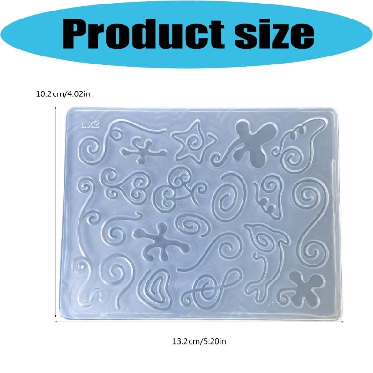 Multipurpose Silicone Irregular Line Mold for Crafting Jewelry Resin Art Soap Candle and Decors Ensuring Easy Releasing