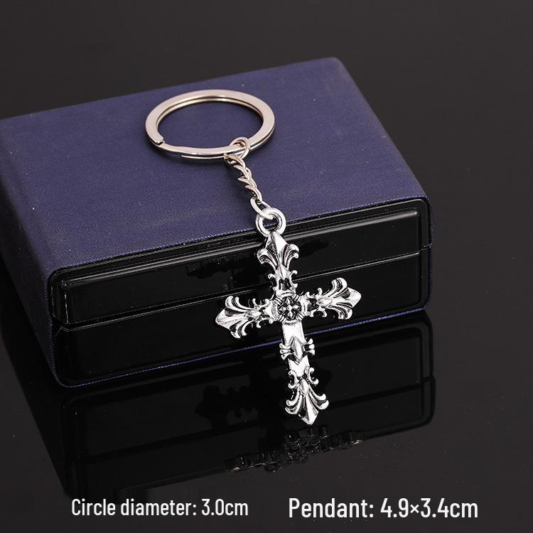 European & American Rock Guitar Keychain: Hip Hop Drip Oil Alloy Pendant Charm for Women's Bags