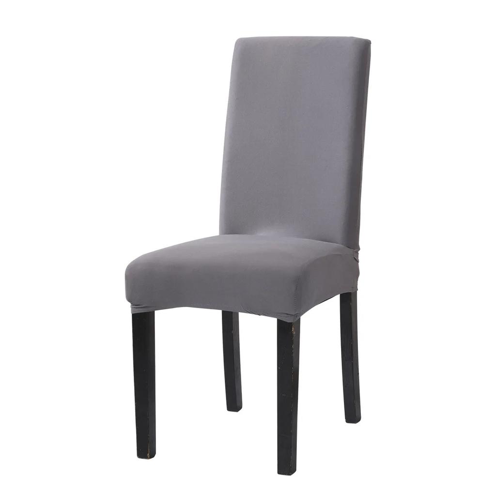 Solid Color Chair Cover Elastic Chair Cover Home Chair Protective Cover Hotel Office Chair Cover  Chair Covers Dining Room