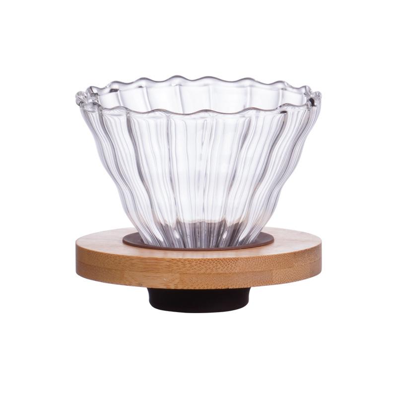 

Hand brewed coffee pot cloud pot set simple transparent household glass coffee filter cup filter sharing pot mocha pot