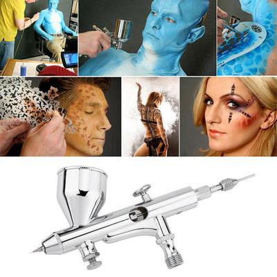 Dual Action Airbrush Kit Needle Air Brush Spray Gun Paint Art 0.2mm//0.3mm//0.5mm