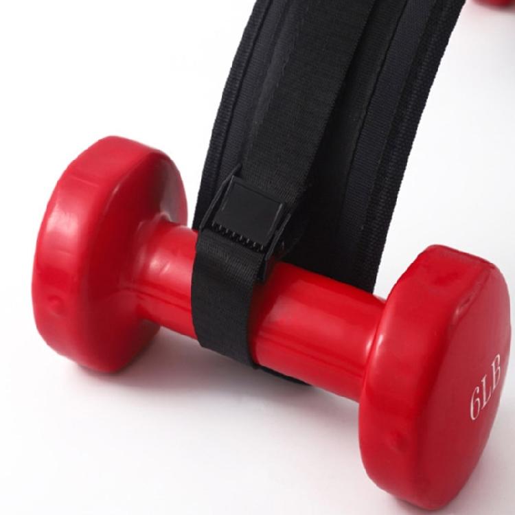 Adjustable NonSlip Exercise Bridge Belt Exercise Hip Thrusts Belt Foldable Band for Dumbbells, Kettlebells, Plates