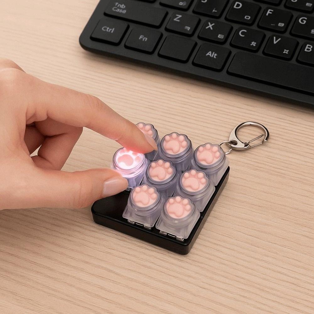 9Keys Keyboard Clicker Toy DIY Keyboard Clicker Toy Relaxing Finger Keyboard Cap  Pass Time