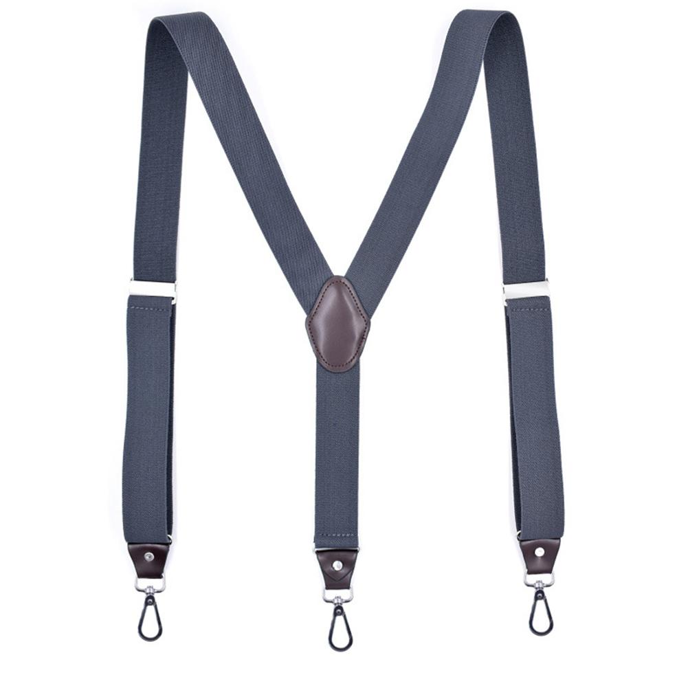 Universal Strap Clip Suspenders For Men Set Adjustable Y Shape Wedding Suit Accessories Strong Metal Clips Trousers Braces
