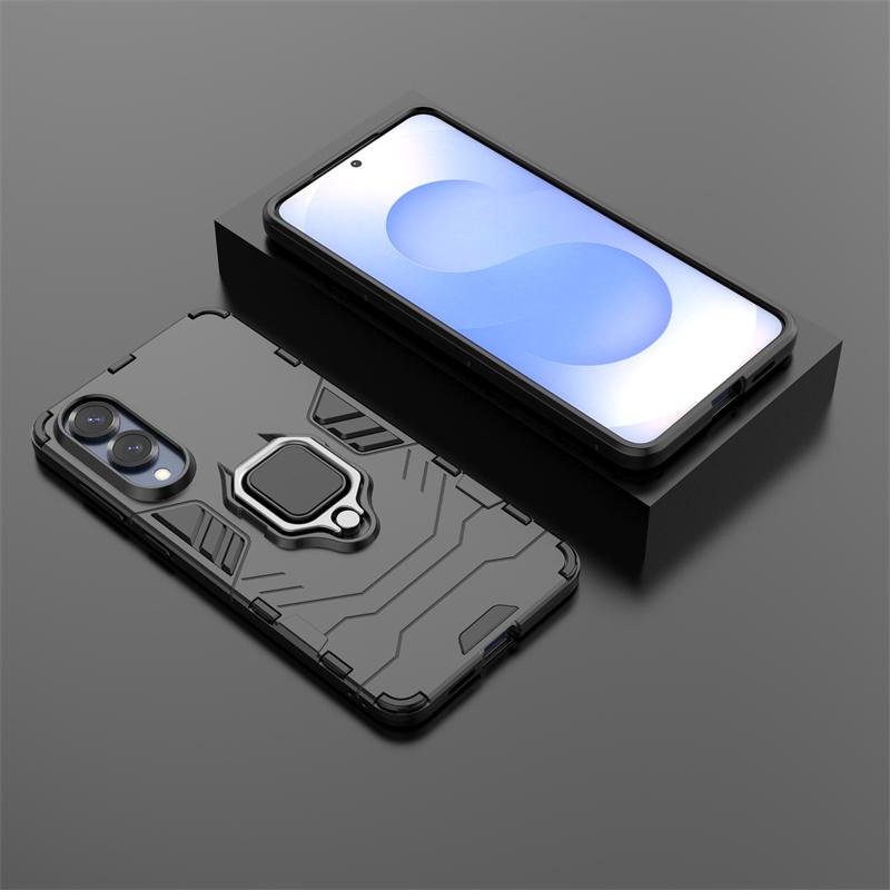 Magnetic Ring Phone Case For Samsung Galaxy S25 Edge Case Cover For Samsung S25 Slim Shockproof Armor Funda Back Cover