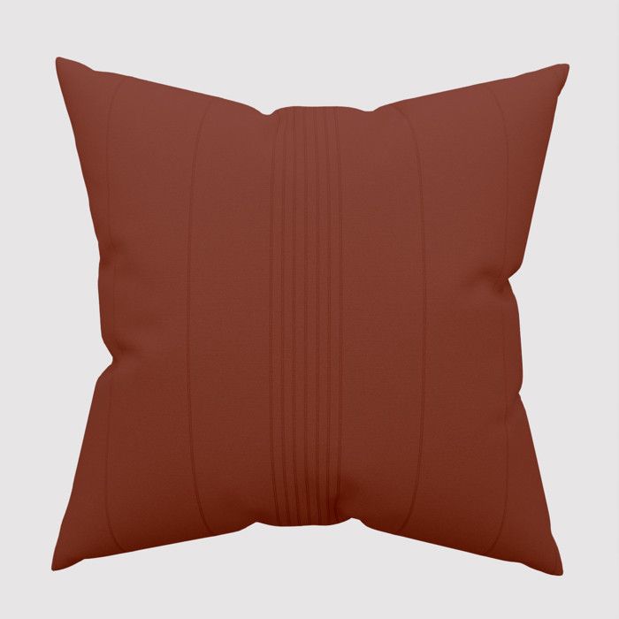 Housse de coussin 40x40 cm ADELE brique, par Soleil d'Ocre