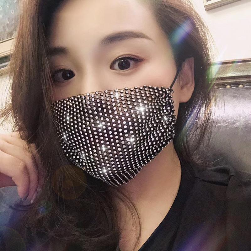 Women  Face Mask With  Elastic Reusable Washable Christmas Masks Face Bandana Face Decor Jewelry Party Gift