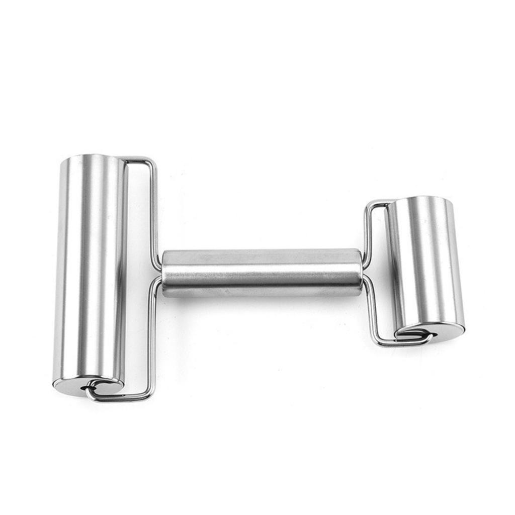 Stainless Steel Rolling Pin Baking Flour Stick Bun Dough Rolling Pin