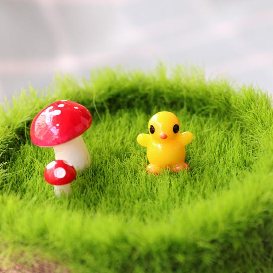 Figurine d'Animal Miniature Mini Dauphin Lapin Canard Poussin Elfe Statue en Résine Ornement Maison de Poupée Jardin de Fées Paysage Micro Décoration