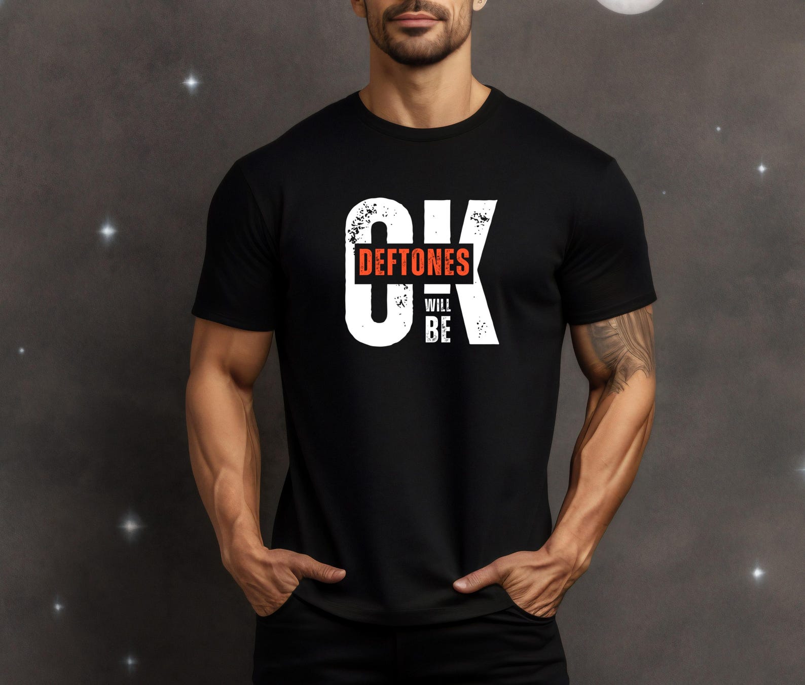 Deftones Graphic Band T-Shirt: Chino Moreno, Soft Cotton Unisex Tee M