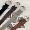 Rivet Punk Needle Buckle Belt For Men Women  Versatile Y2K Jeans Decor Pu Leather Strap Hip Hop Retro Waistband