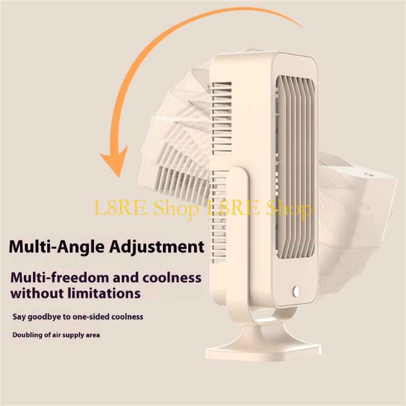 L8RE Tower Fan 1200mAh Battery USB Charging Desk Cooling Fan With 3 Speed Setting
