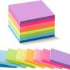 Neon Color 3 By 3 Inch Detachable Sticky Notes Memo Pad For Students Daily Reminder