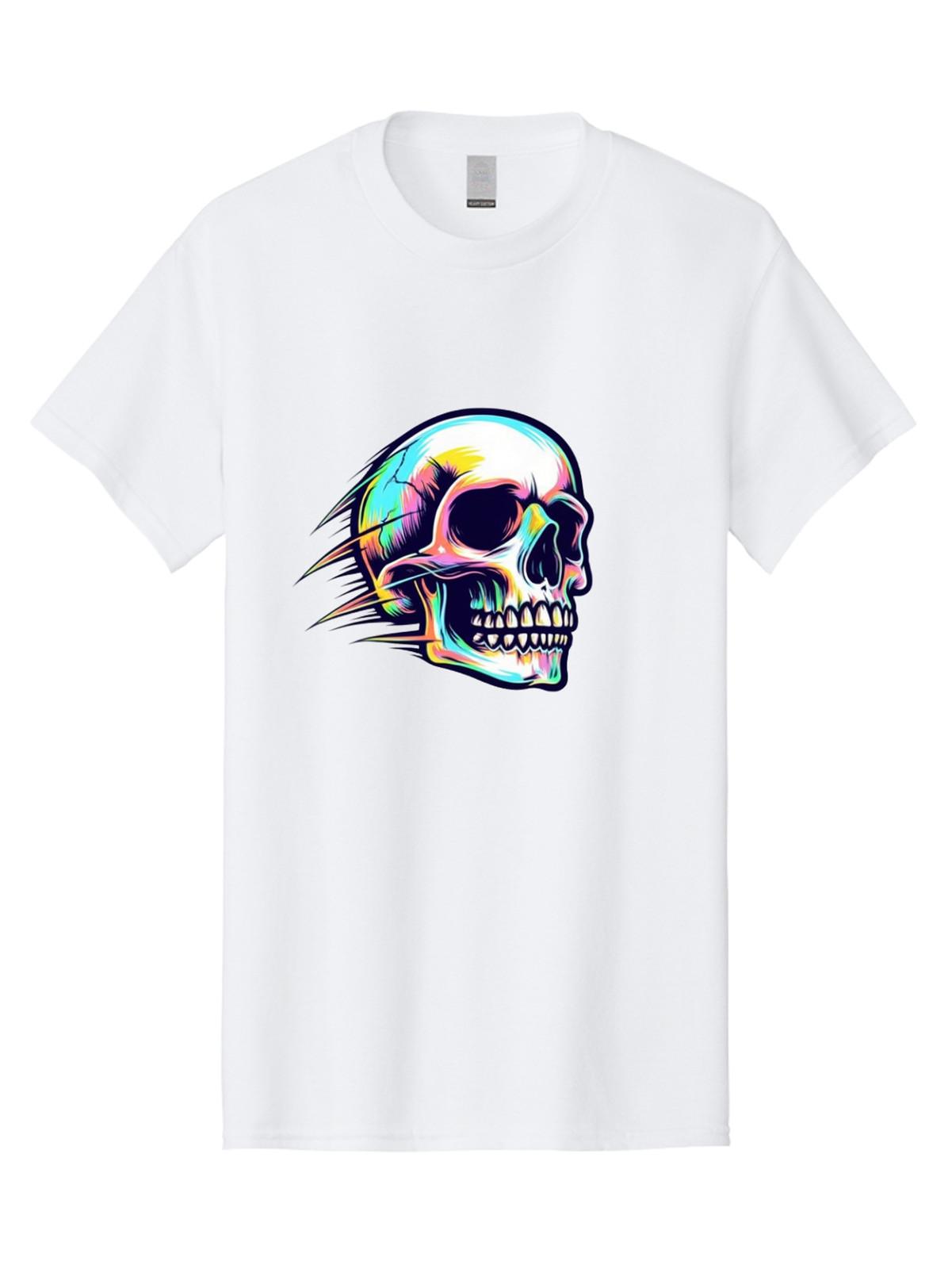 Skull-4 Mens Graphic Tee, 100% Cotton, Casual Summer Wear S разноцветный