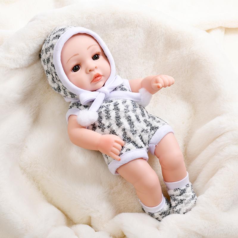 30cm Silicone Reborn Baby Doll - Soft Sleep Companion & Child Role-Playing Toy