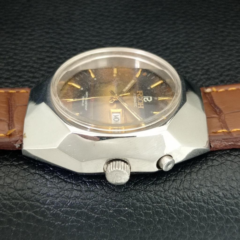 AUTOMATIC VINTAGE RICOH R31 JAPAN MENS ORIGINAL DIAL WATCH a704727-1