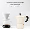 6 Cup Capacity Moka Coffee Maker Aluminum Alloy Stovetop Espresso Maker  Office Use