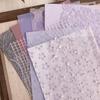 10Pcs/Set Handbook Papers Fadeless Anti-Break Cuttable Folding Easy to Paste Marbling Pattern A5 Handbook Collage Papers for School