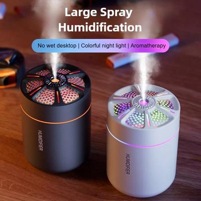180ML USB Mini Air Humidifier Aroma Essential Oil Diffuser for Home Car Ultrasonic Mute Mist Maker Diffuser with LED Color Lamp