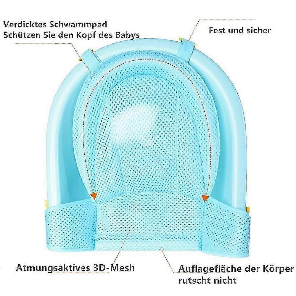 Adjustable Baby Bath Mat and Shower Net - Newborn Bathtub Support