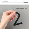 New Floating House Numbers Creative Modern Zinc Number Self Adhesive Door Sign Outdoor Mailbox Apartment Home Decor  Numbers