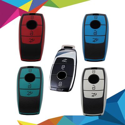 TPU Leather Car Remote Key Cover Case Shell Key Fob for A C E S G Class GLC CLE CLA W177 W205 W213 W222 X167 AMG Protector Holder