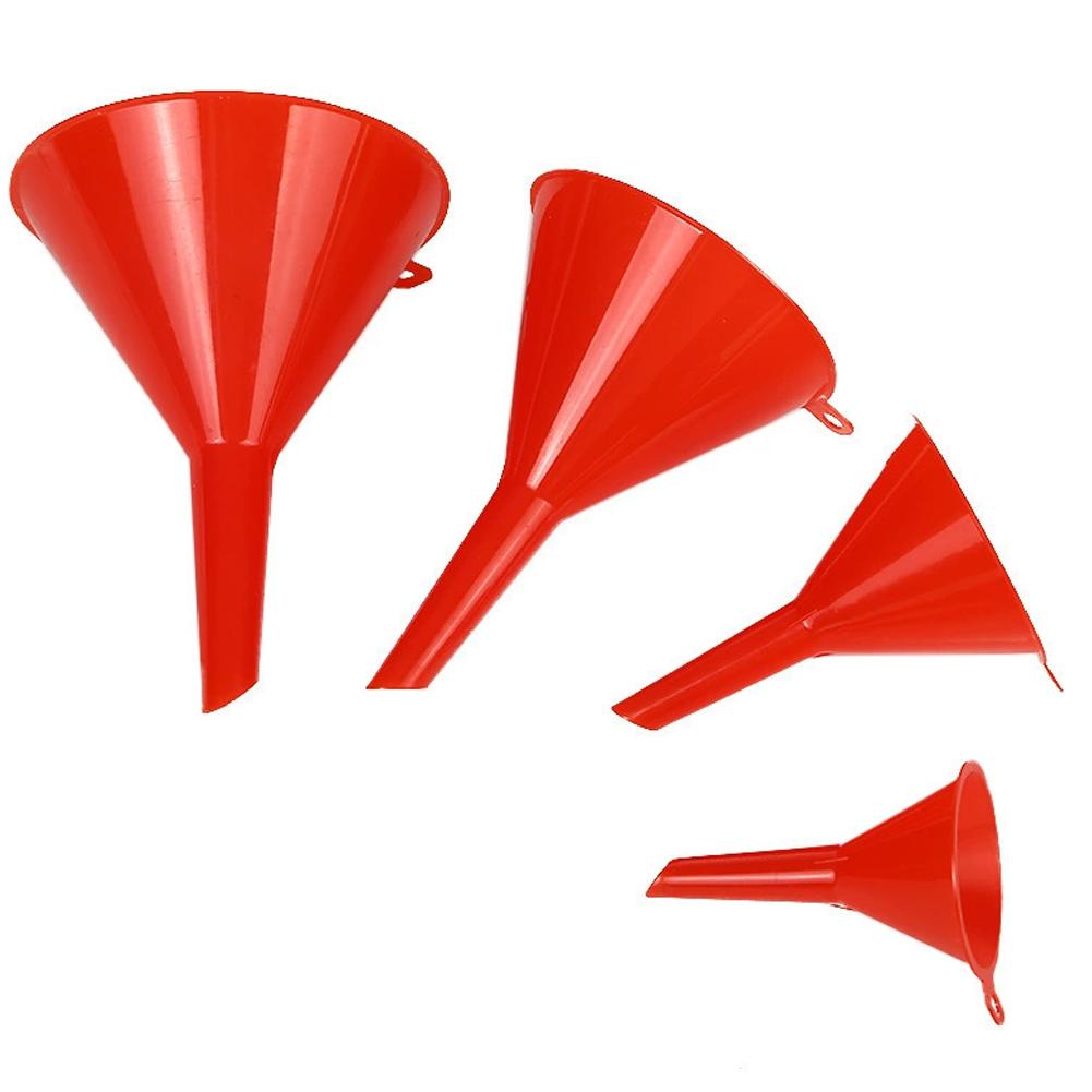 4Pcs Plastic Funnel Set Universal Car Motorcycle Oil Gasoline Fuel Funnel Oil Change Refueling Tool Oil Funnels Filling Tool Mass Air Flow 3