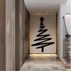 Vintage Metal Christmas Tree Wall Art Flat Retro Holiday Home Decor