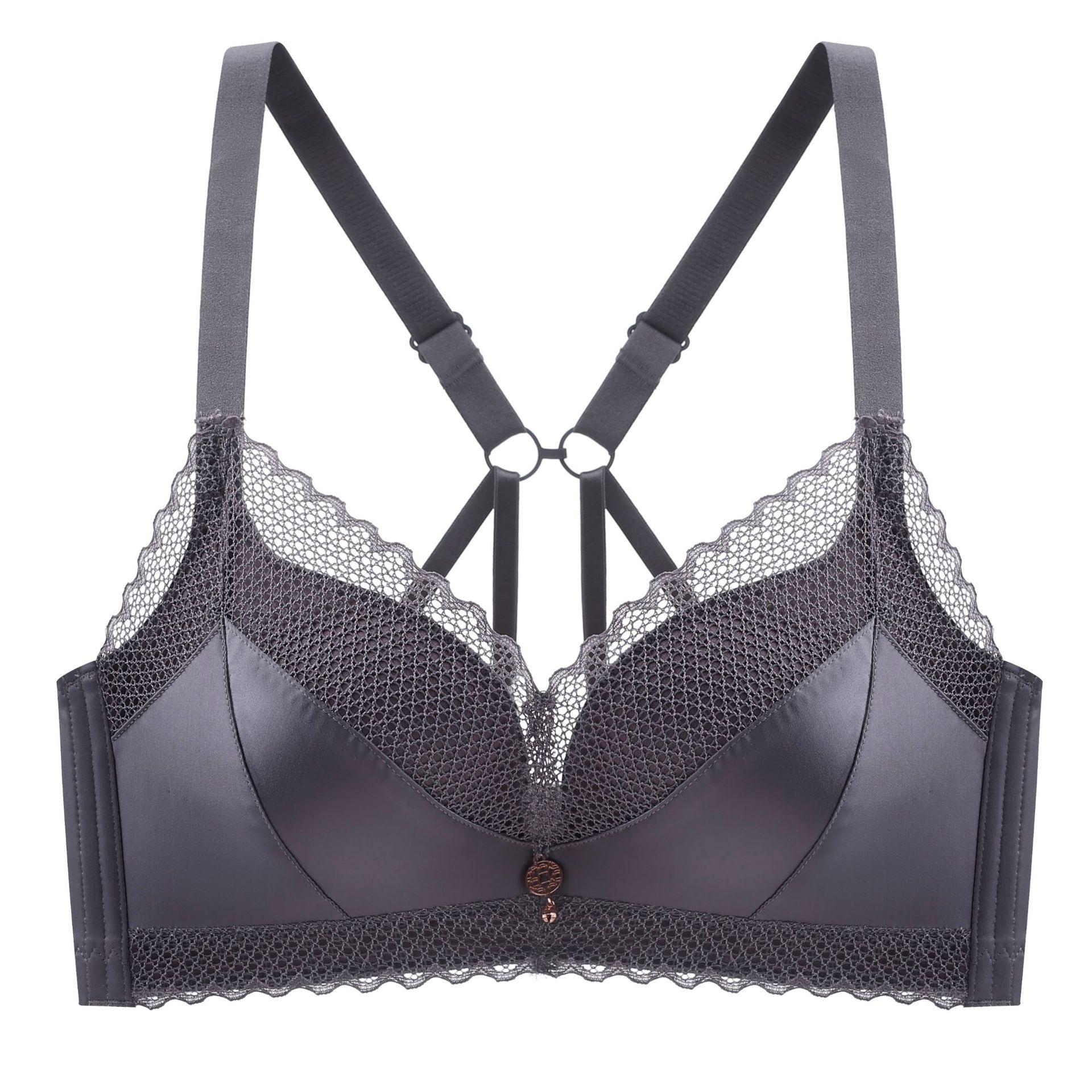 

Нижнее белье Женский Пуш-ап без косточек Регулируемый бюстгальтер Коллекция для поддержки груди Топ Поддерживающий бюстгальтер Бюстгальтер с эффектом пуш-ап 38/85B темно-синий