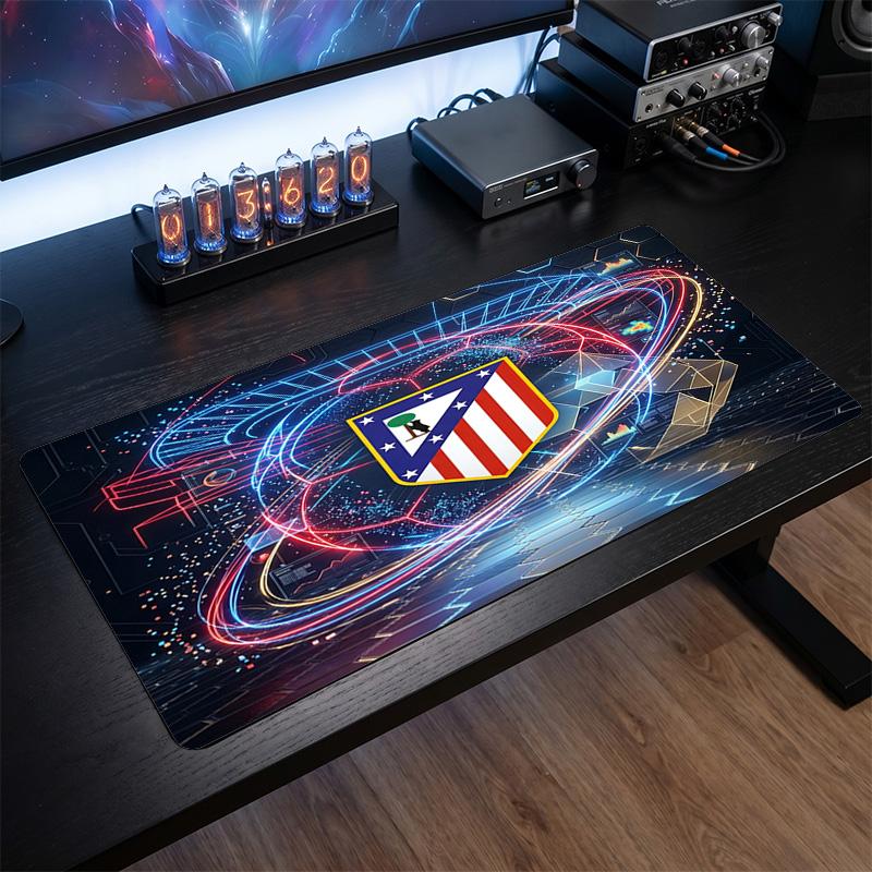 Tappetino Mouse Grande Stampato Atletico Madrid, Tappetino da Scrivania Morbido in Gomma Antiscivolo per Gaming, Decorazione per Ufficio, Laptop, Computer