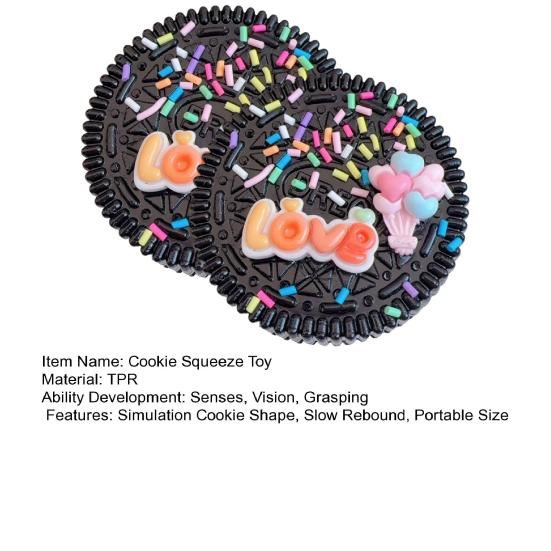 1/2 ks sendvičová hračka na mačkání sušenek, senzorická hračka na mačkání sušenek, děti, teenageři, dospělí, měkká TPR simulace jídla, hračka na mačkání