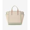 Official Canvas Style Faux Leather Tote Bag 00482410120151 [ANDSHUETTE] Women's Off-White