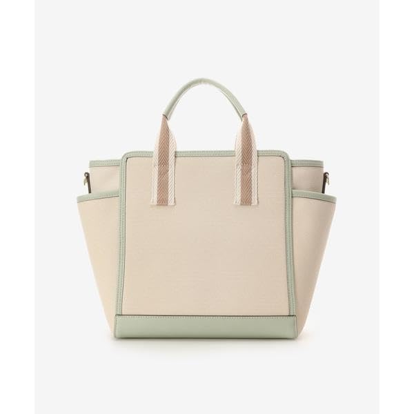 Official Canvas Style Faux Leather Tote Bag 00482410120151 [ANDSHUETTE] Women's Off-White