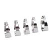 5Pcs 304 Stainless Steel Pie Cuts Tight Radius Deburred Not Welded for Automobiles Exhaust Pipe System Modification