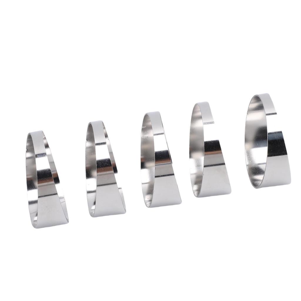 5Pcs 304 Stainless Steel Pie Cuts Tight Radius Deburred Not Welded for Automobiles Exhaust Pipe System Modification