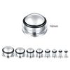 1Pair Stainless Steel Ear Tunnel Earring Plug Gauges Expander Stretcher Ear Taper Body Piercing Jewelry 1.6mm-16mm