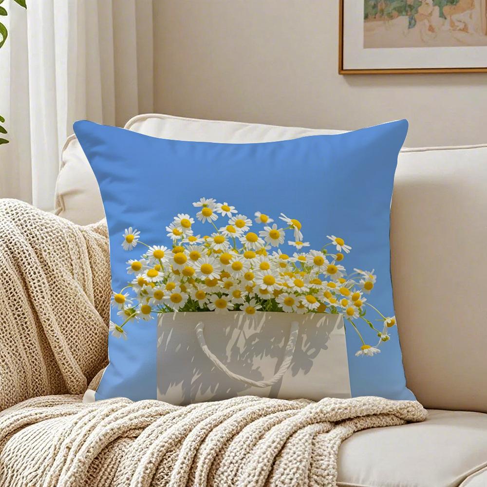 Symbols Of Innocence And Hope DDaisy Cushion Cover Pillowcase Antidustmite Living Room Sofa Decor Cushion Room