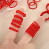 Red Series 2cm High-Elasticity Hair Ties for Kids – Traceless, No Damage, Perfect for High Ponytails and Braids