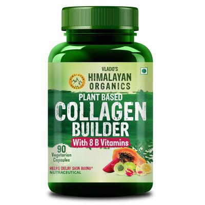 Vlados Pflanzliches Kollagen-Nahrungsergänzungsmittel Mit Biotin & 8 B-Vitaminen Für Haare Haut – 90 Kapseln