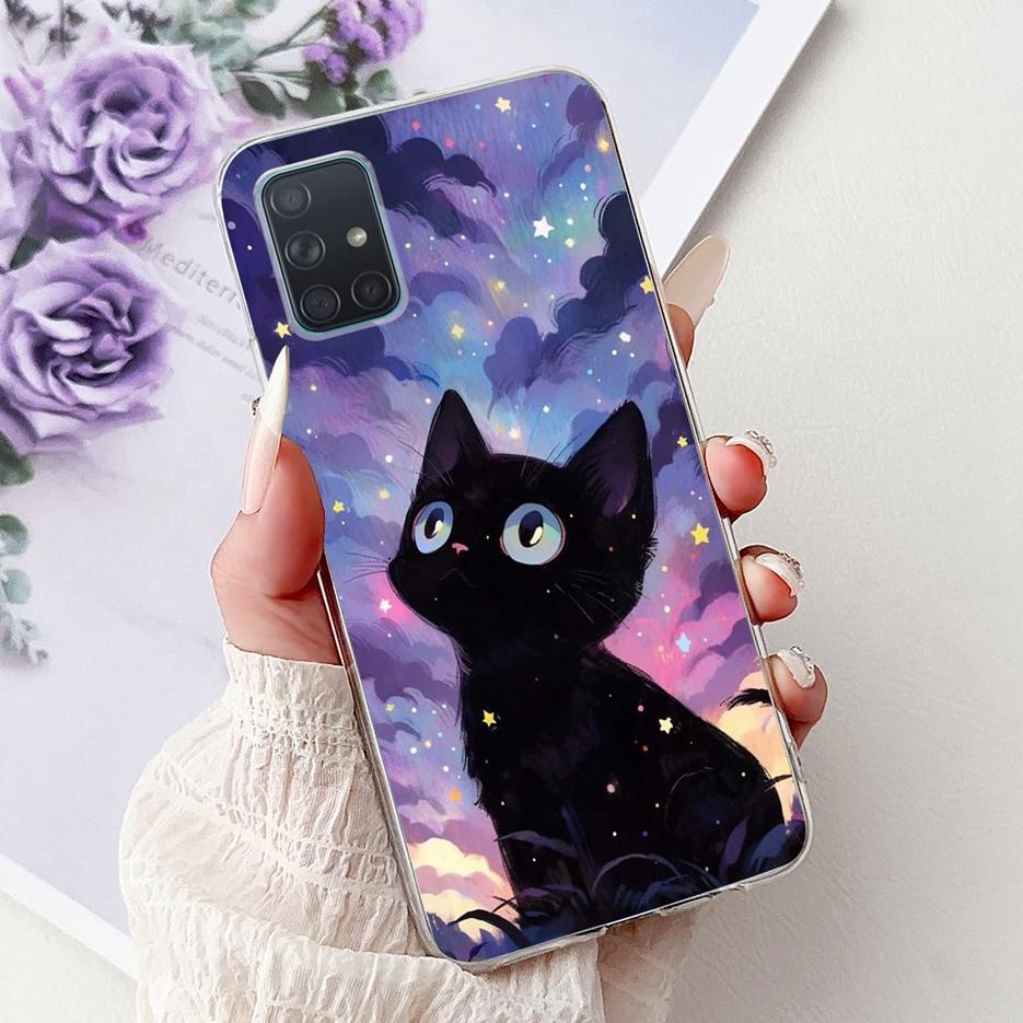 For Samsung Galaxy A31 A51 A71 Case A315F A515F A715F New Luxury Painted Cover Soft Silicone Case For Samsung A51 A 31 71 Fundas