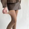 Smoky Grey Hue Tights Women Fashion JK White Silk Matte Finish Comfortable Velvet Bottoming Stockings Soft Nylon Pantyhose