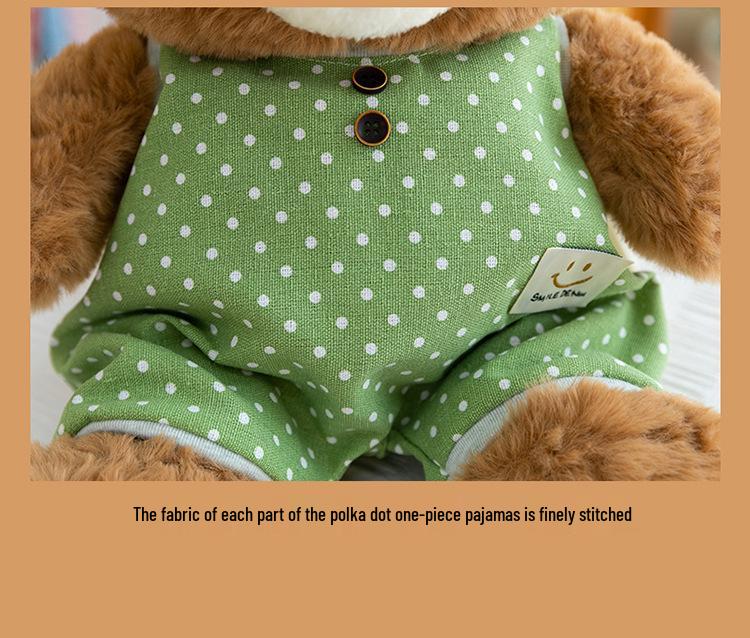 Adorable Teddy Bear Plush Pajamas Doll - Soft Toy Gift for Kids