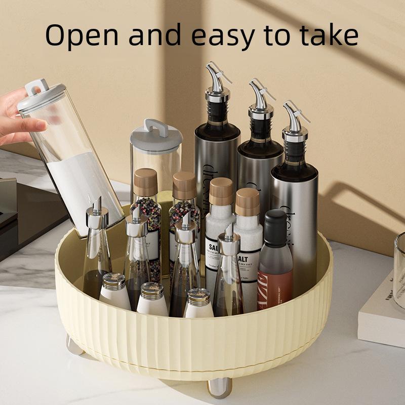 Luxury Rotating Kitchen Spice Organizer Tray